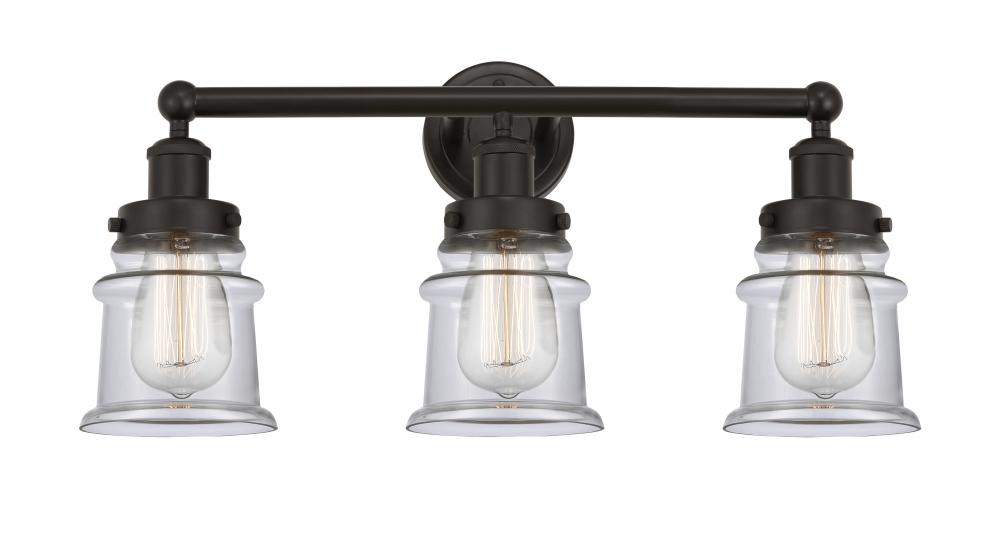 Small Canton 3 Light Bath Vanity Light