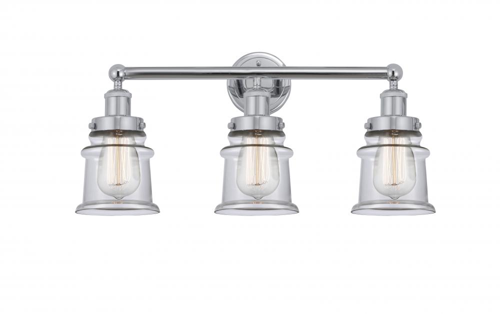 Small Canton 3 Light Bath Vanity Light