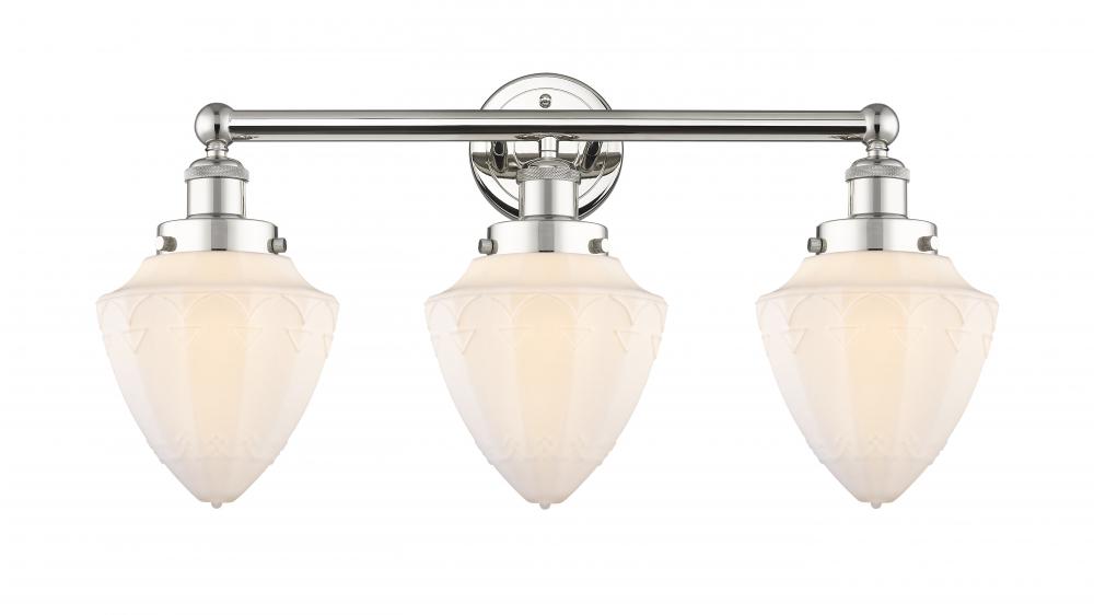 Bullet - 3 Light - 24 inch - Polished Nickel - Bath Vanity Light