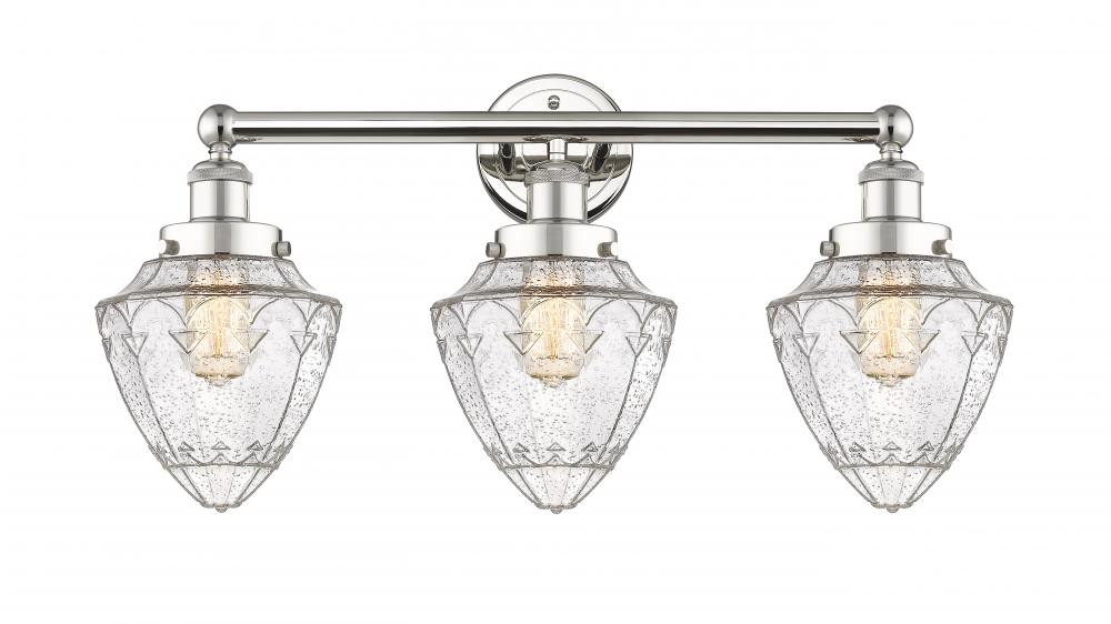 Bullet - 3 Light - 24 inch - Polished Nickel - Bath Vanity Light