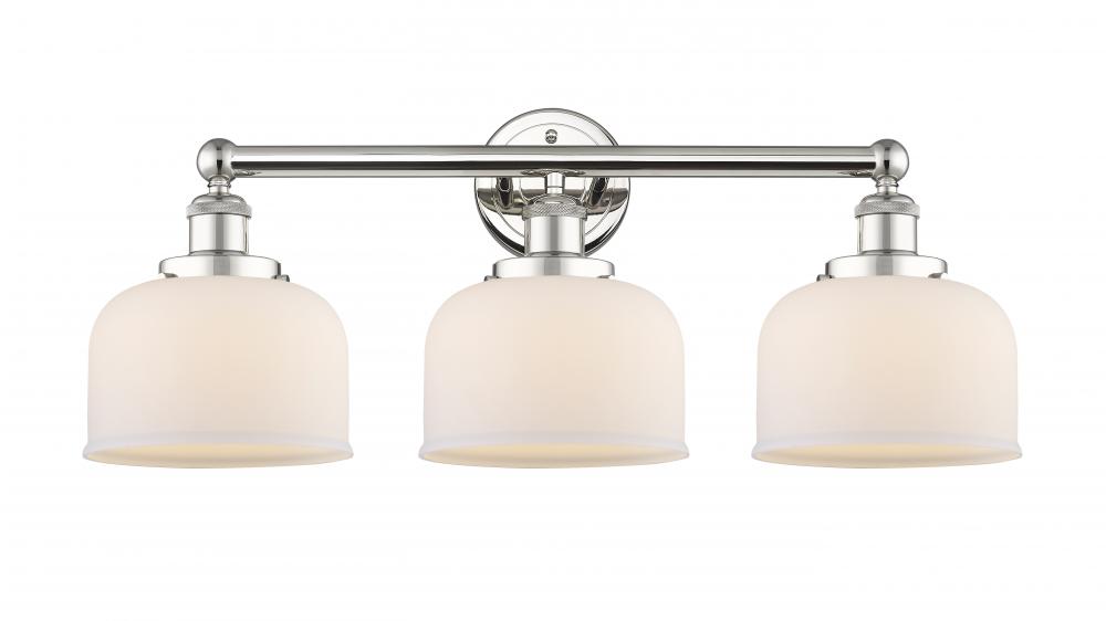 Bell - 3 Light - 26 inch - Polished Nickel - Bath Vanity Light