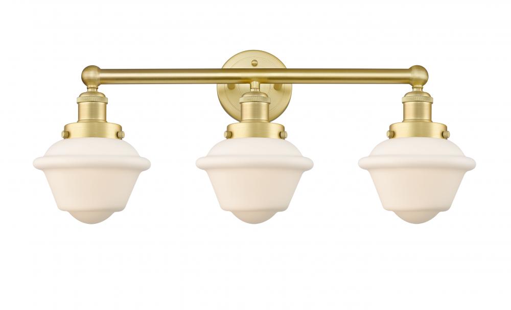 Oxford - 3 Light - 25 inch - Satin Gold - Bath Vanity Light