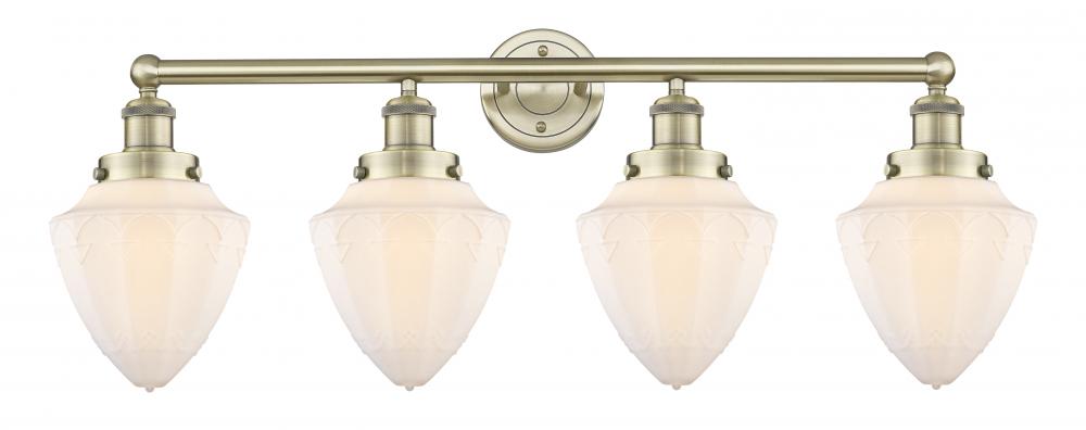 Bullet - 4 Light - 33 inch - Antique Brass - Bath Vanity Light