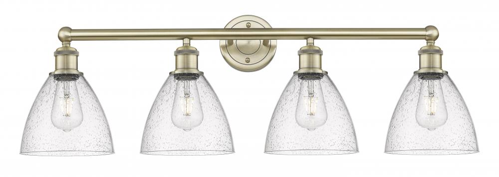 Bristol - 4 Light - 35 inch - Antique Brass - Bath Vanity Light