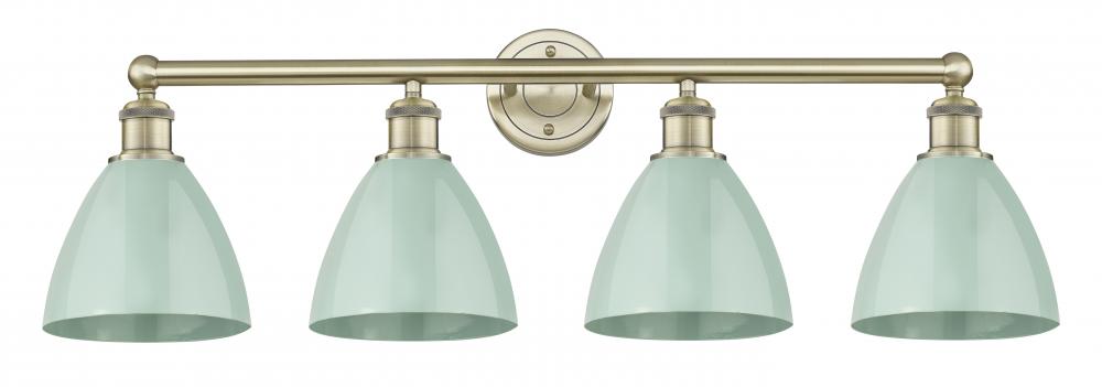 Plymouth - 4 Light - 35 inch - Antique Brass - Bath Vanity Light