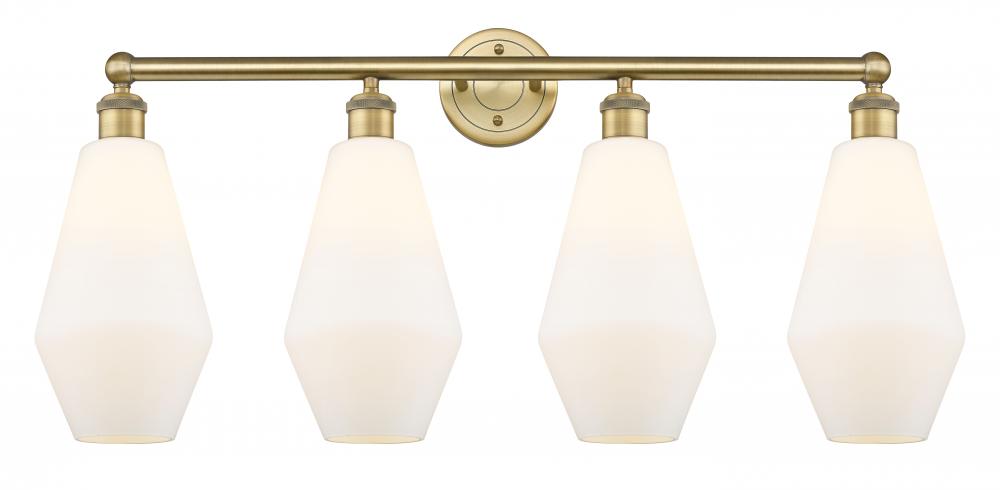 Cindyrella - 4 Light - 34 inch - Brushed Brass - Bath Vanity Light