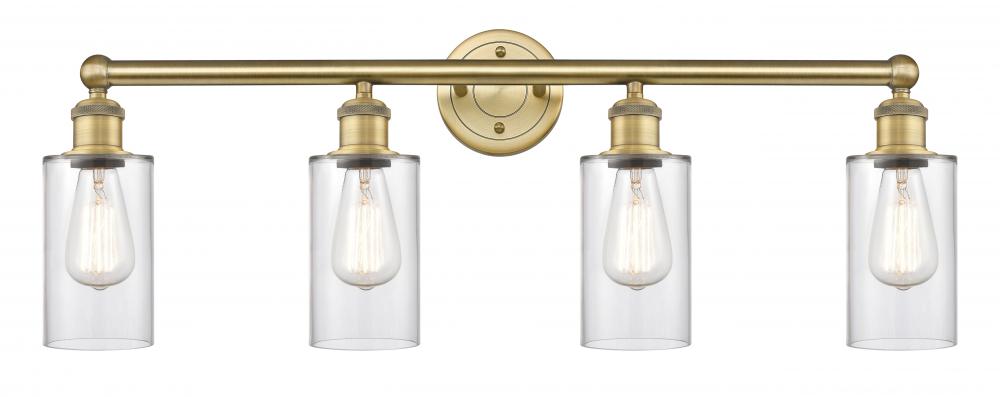 Clymer - 4 Light - 31 inch - Brushed Brass - Bath Vanity Light