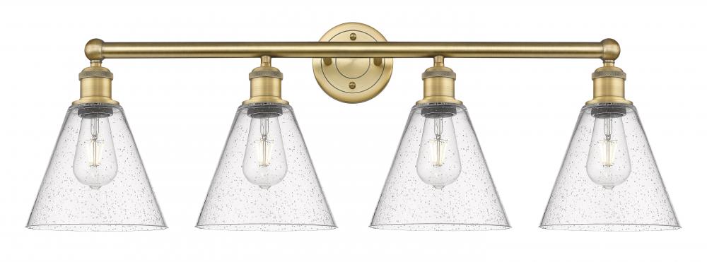 Berkshire - 4 Light - 35 inch - Brushed Brass - Bath Vanity Light