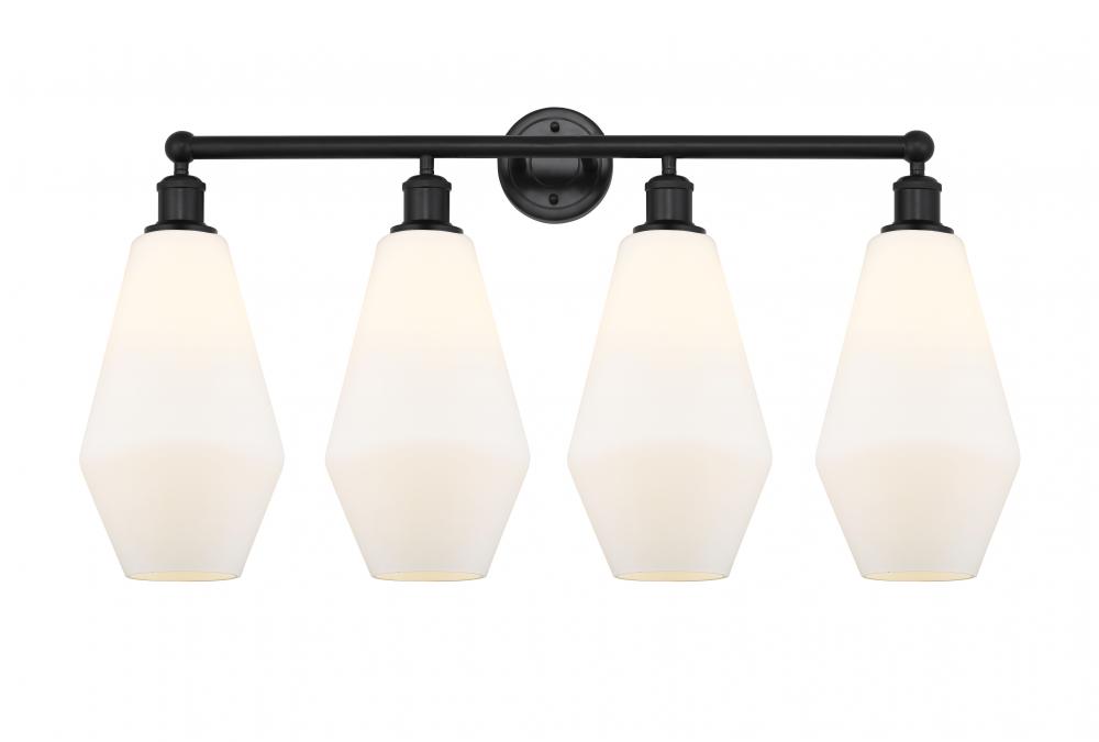 Cindyrella - 4 Light - 34 inch - Matte Black - Bath Vanity Light