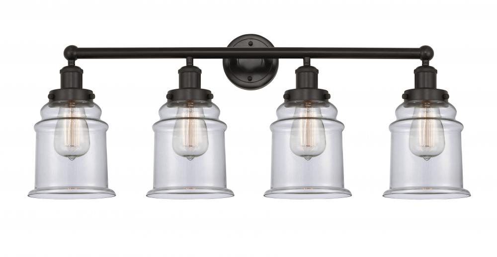 Canton - 4 Light - 33 inch - Oil Rubbed Bronze - Bath Vanity Light