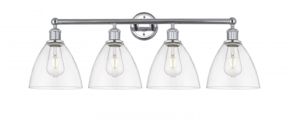 Bristol - 4 Light - 35 inch - Polished Chrome - Bath Vanity Light