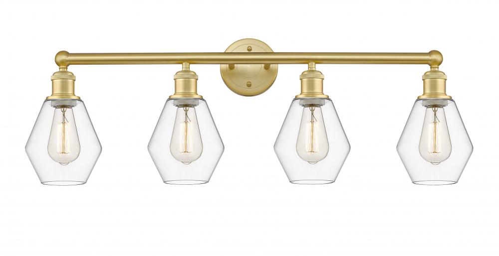 Cindyrella - 4 Light - 33 inch - Satin Gold - Bath Vanity Light