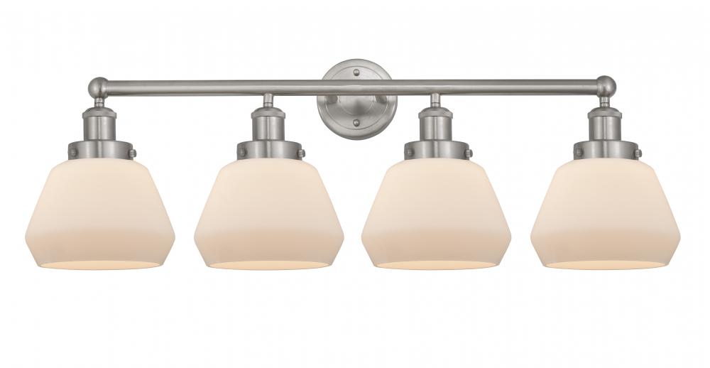 Fulton - 4 Light - 34 inch - Brushed Satin Nickel - Bath Vanity Light