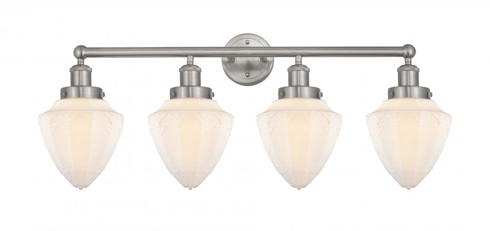 Bullet - 4 Light - 33 inch - Brushed Satin Nickel - Bath Vanity Light