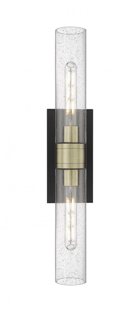 Ballston Urban Black Antique Brass Bath Vanity Light