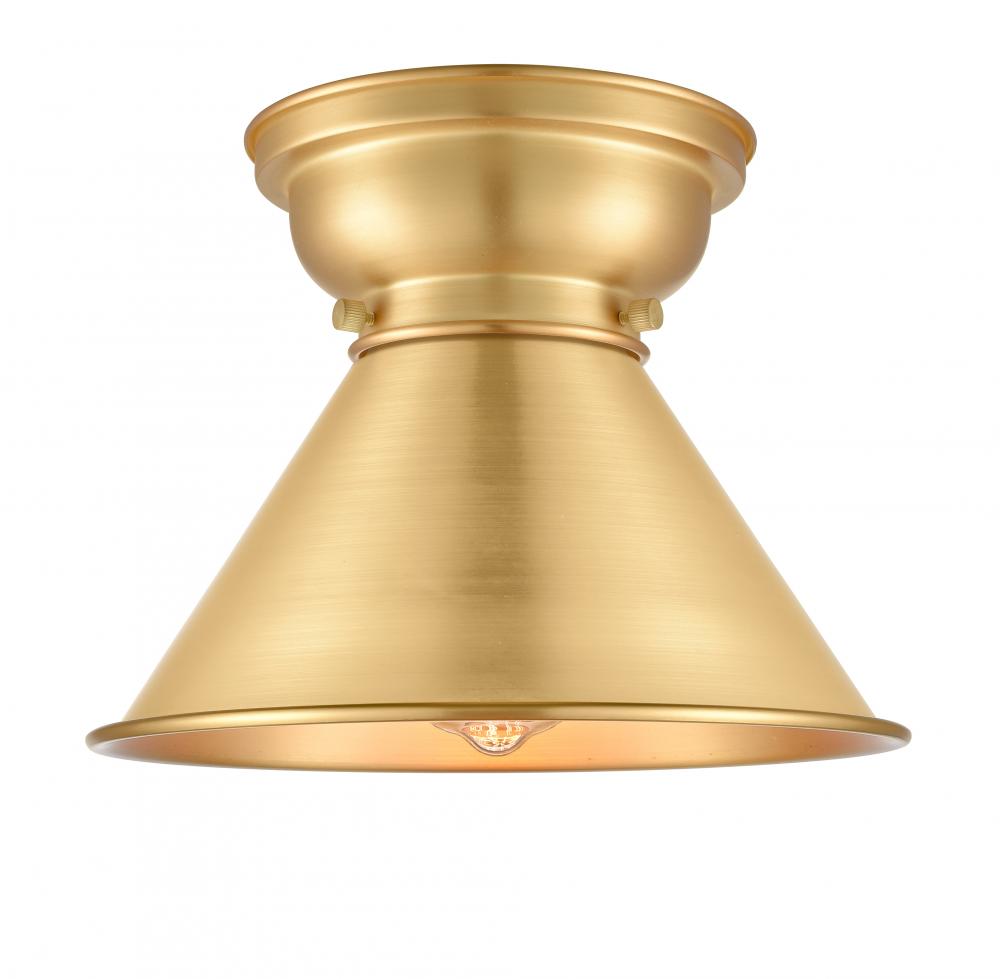 Briarcliff - 1 Light - 10 inch - Satin Gold - Flush Mount