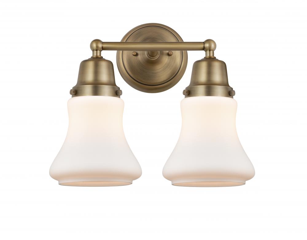 Bellmont - 2 Light - 14 inch - Brushed Brass - Bath Vanity Light