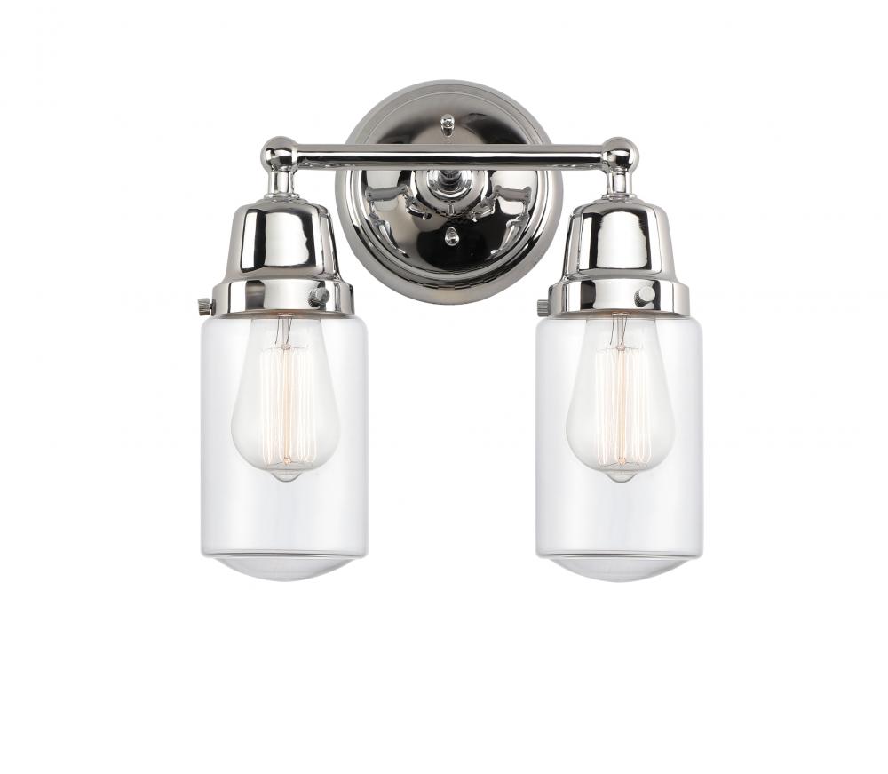 Dover - 2 Light - 13 inch - Polished Chrome - Bath Vanity Light