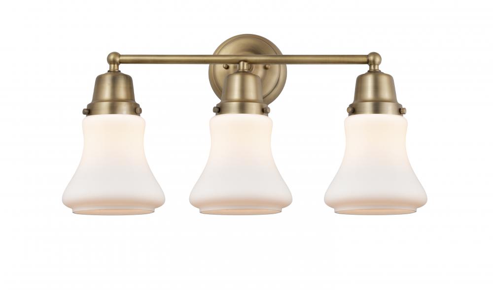 Bellmont - 3 Light - 22 inch - Brushed Brass - Bath Vanity Light