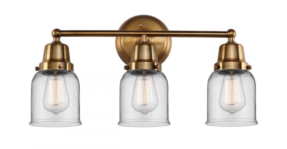 Bell - 3 Light - 21 inch - Brushed Brass - Bath Vanity Light