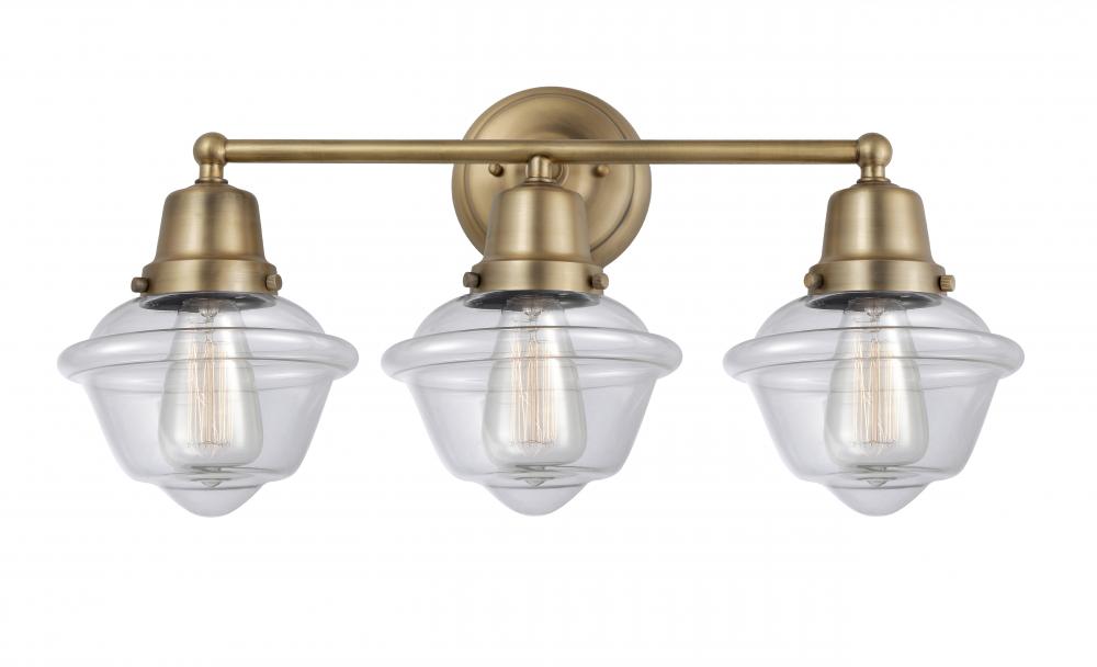 Oxford - 3 Light - 24 inch - Brushed Brass - Bath Vanity Light