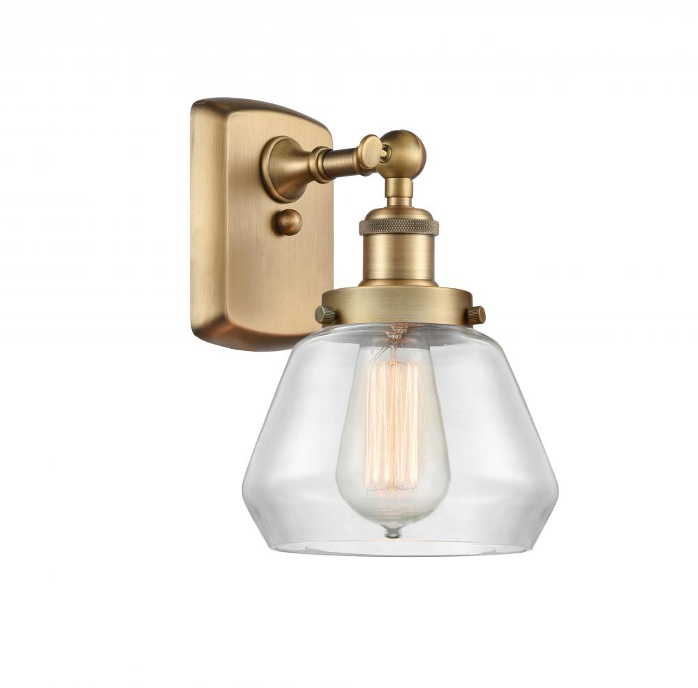 Fulton - 1 Light - 6 inch - Brushed Brass - Sconce