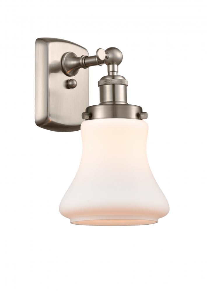 Bellmont - 1 Light - 6 inch - Brushed Satin Nickel - Sconce