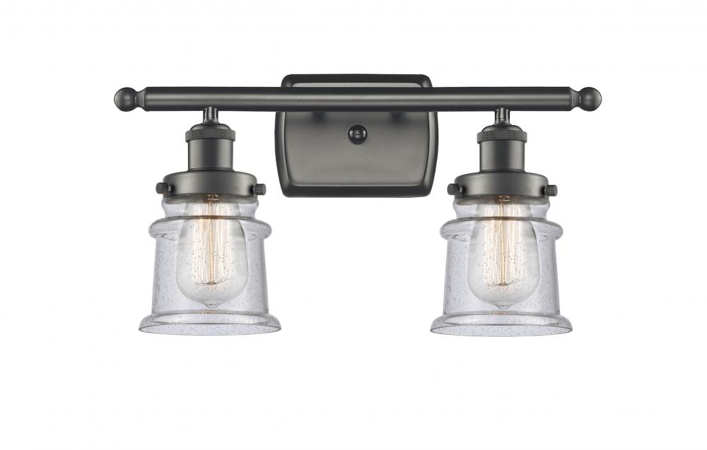 Canton - 2 Light - 16 inch - Oil Rubbed Bronze - Bath Vanity Light