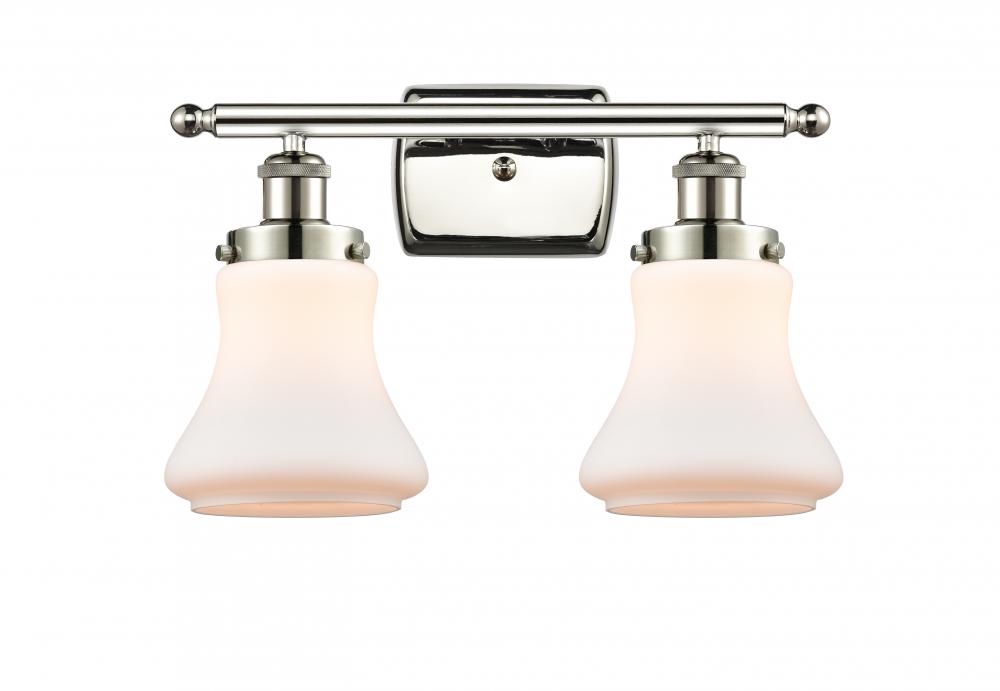 Bellmont - 2 Light - 16 inch - Polished Nickel - Bath Vanity Light