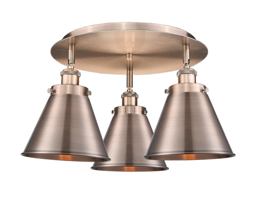 Ballston Urban Antique Copper Flush Mount