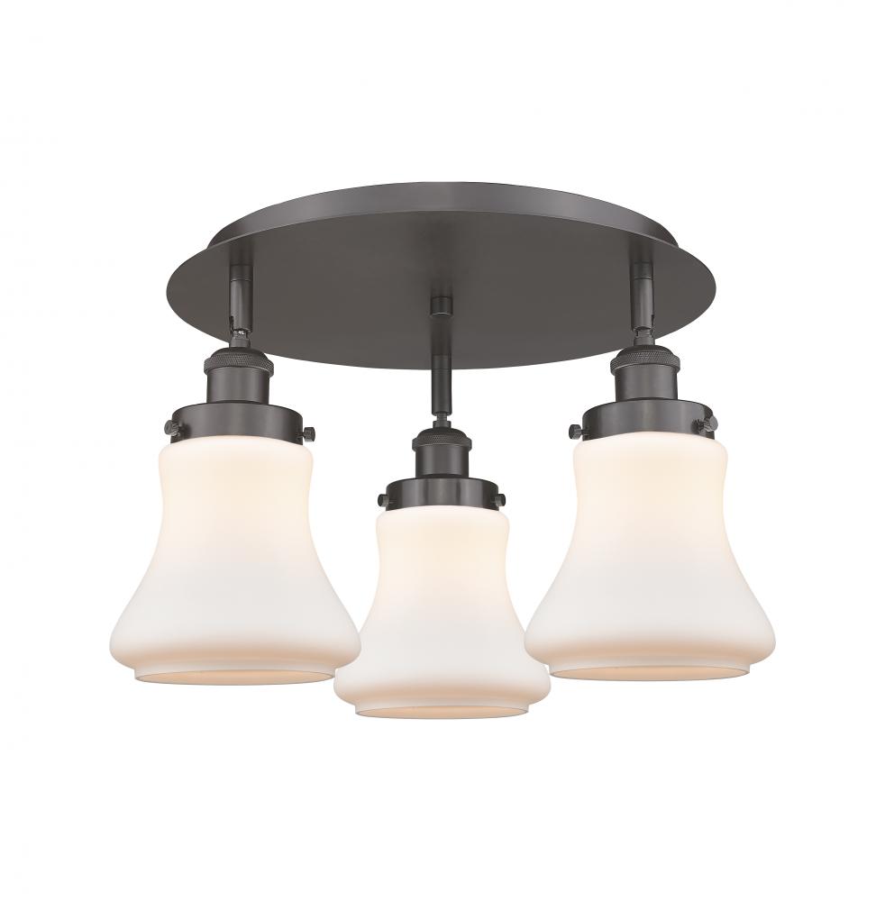 Bellmont - 3 Light - 18 inch - Oil Rubbed Bronze - Flush Mount