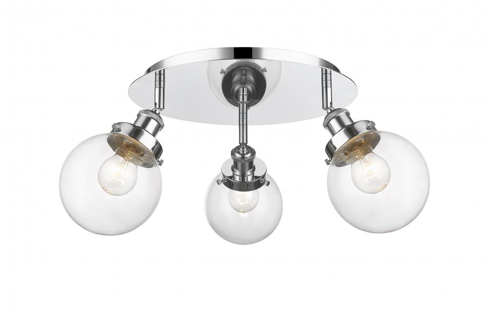 Beacon Polished Chrome Flush Mount