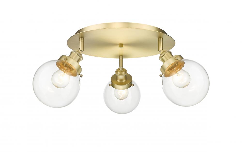 Beacon Satin Gold Flush Mount