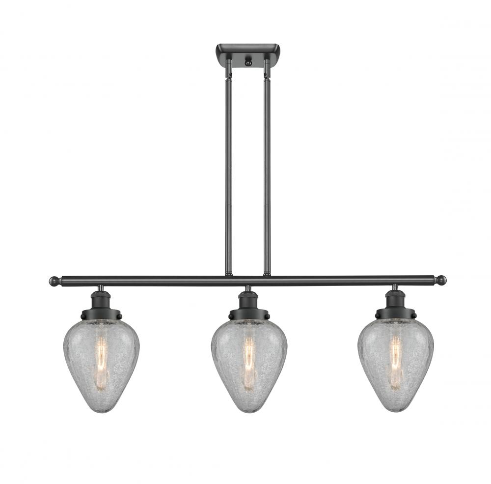 Geneseo - 3 Light - 36 inch - Matte Black - Stem Hung - Island Light