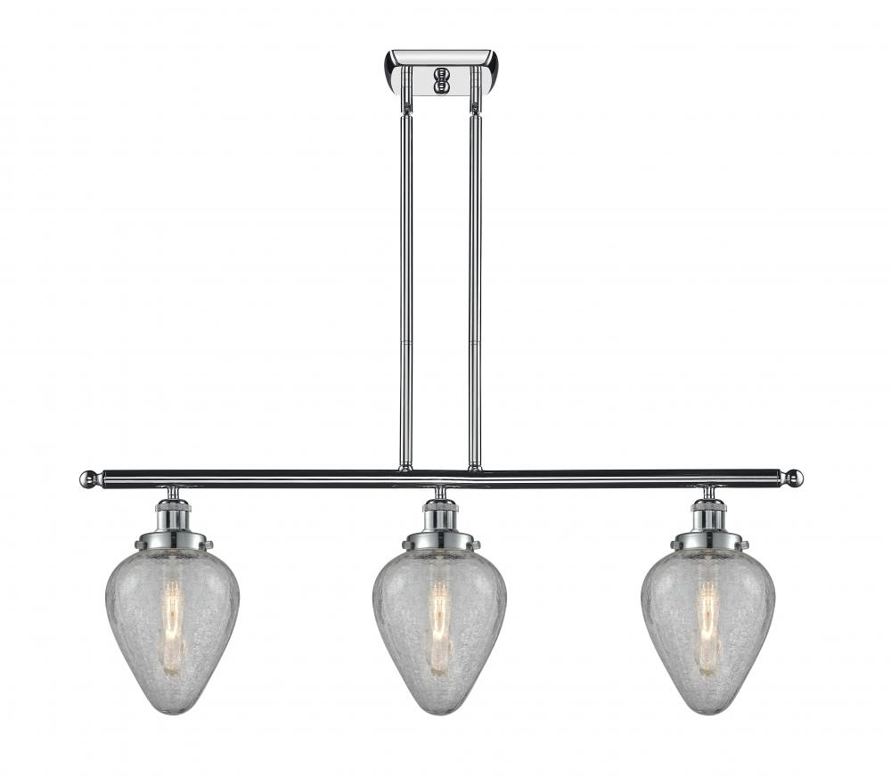 Geneseo - 3 Light - 36 inch - Polished Chrome - Stem Hung - Island Light