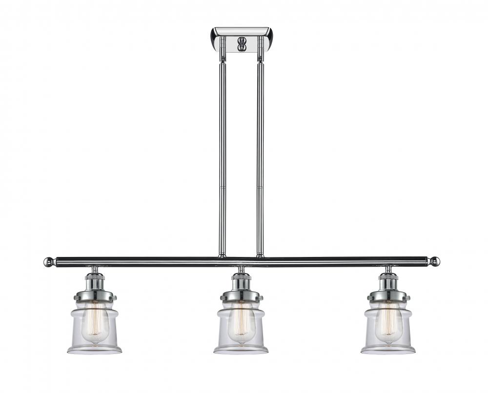 Canton - 3 Light - 36 inch - Polished Chrome - Stem Hung - Island Light