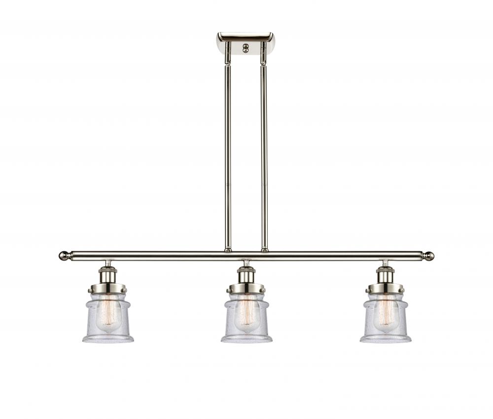 Canton - 3 Light - 36 inch - Polished Nickel - Stem Hung - Island Light