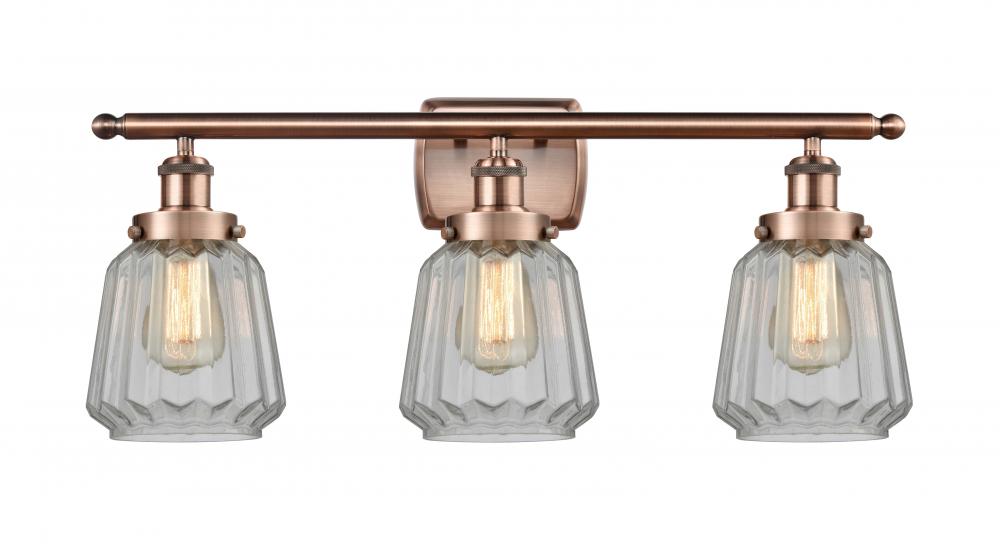 Chatham - 3 Light - 26 inch - Antique Copper - Bath Vanity Light