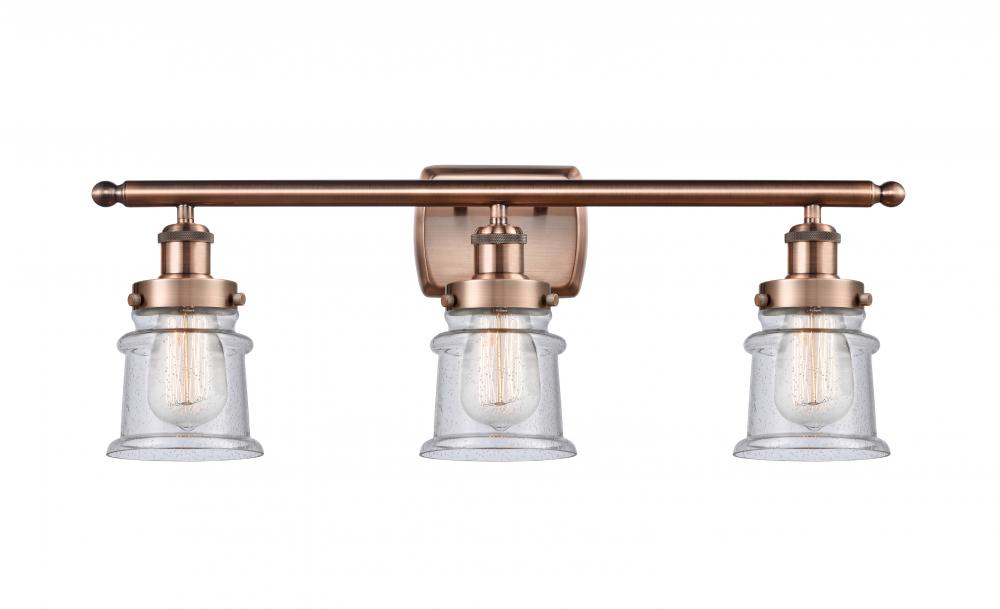 Canton - 3 Light - 26 inch - Antique Copper - Bath Vanity Light