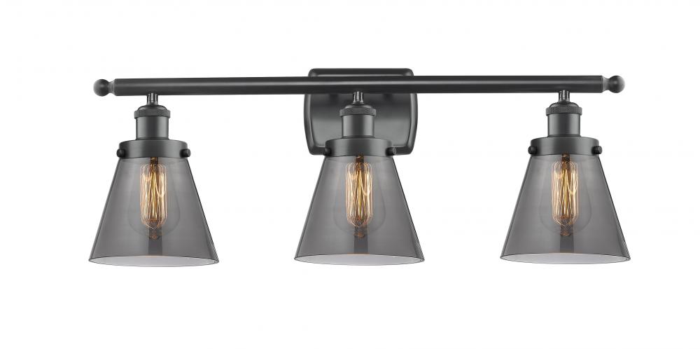 Small Cone 3 Light Bath Vanity Light