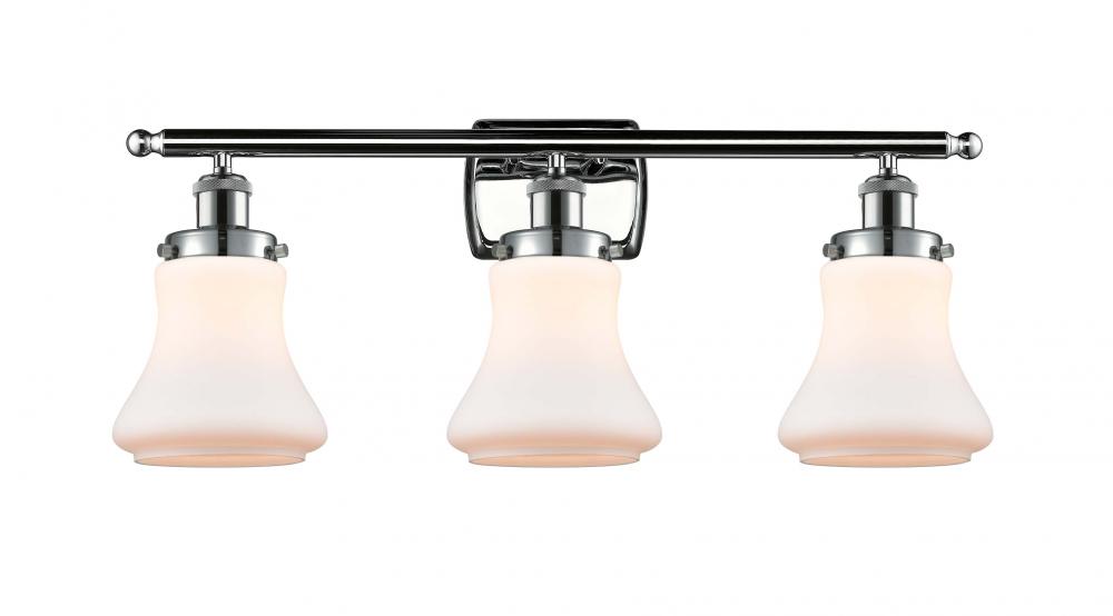 Bellmont - 3 Light - 26 inch - Polished Chrome - Bath Vanity Light