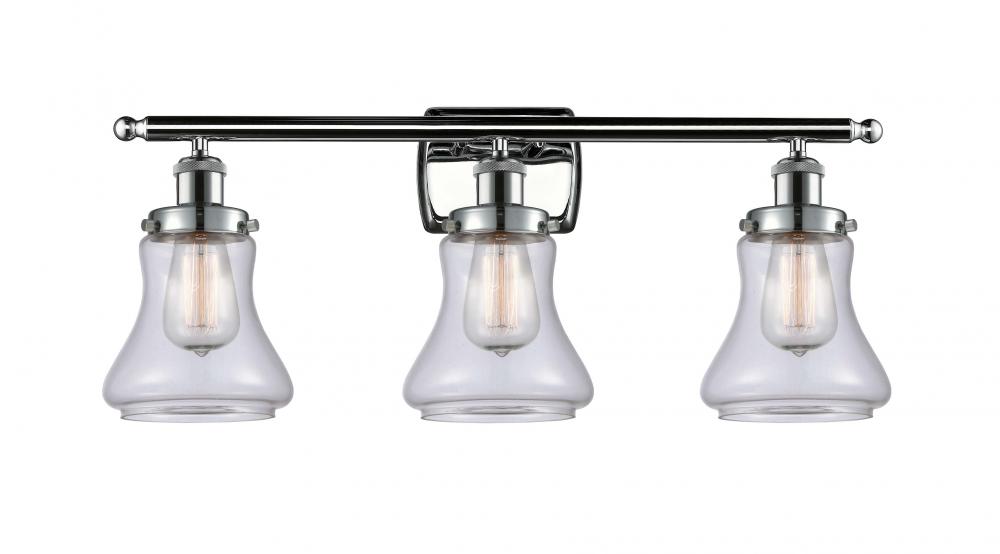 Bellmont - 3 Light - 26 inch - Polished Chrome - Bath Vanity Light