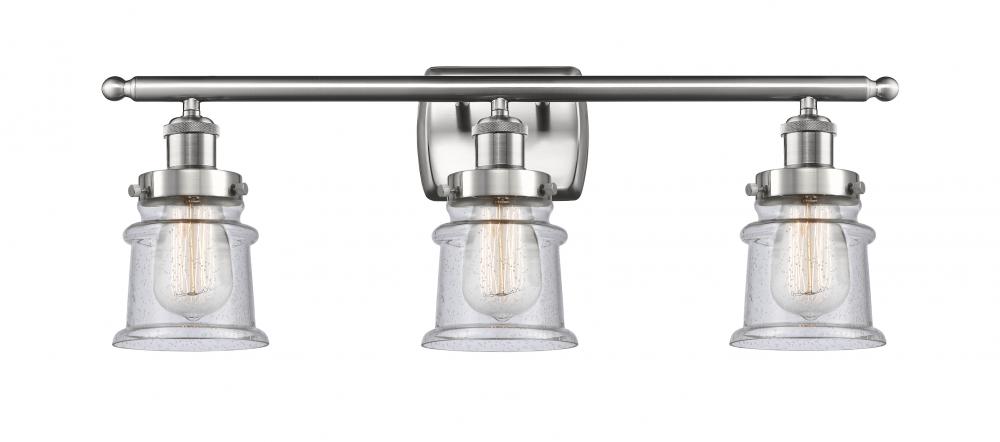 Canton - 3 Light - 26 inch - Brushed Satin Nickel - Bath Vanity Light