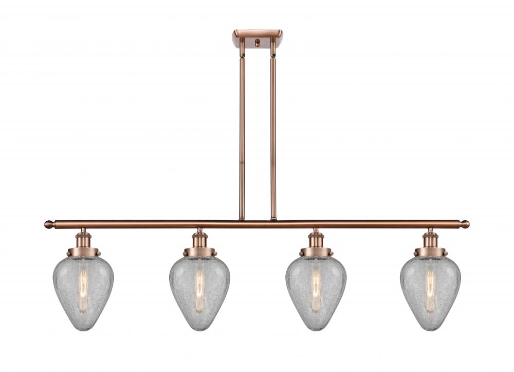 Geneseo - 4 Light - 48 inch - Antique Copper - Stem Hung - Island Light