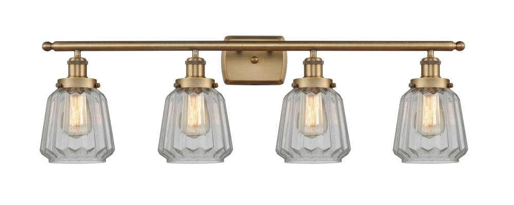 Chatham - 4 Light - 36 inch - Brushed Brass - Bath Vanity Light