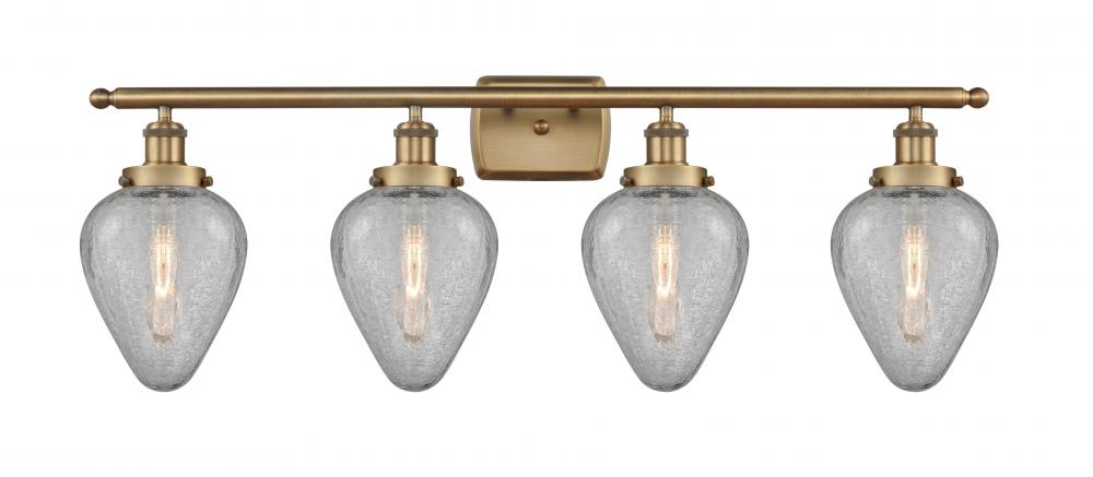 Geneseo - 4 Light - 36 inch - Brushed Brass - Bath Vanity Light