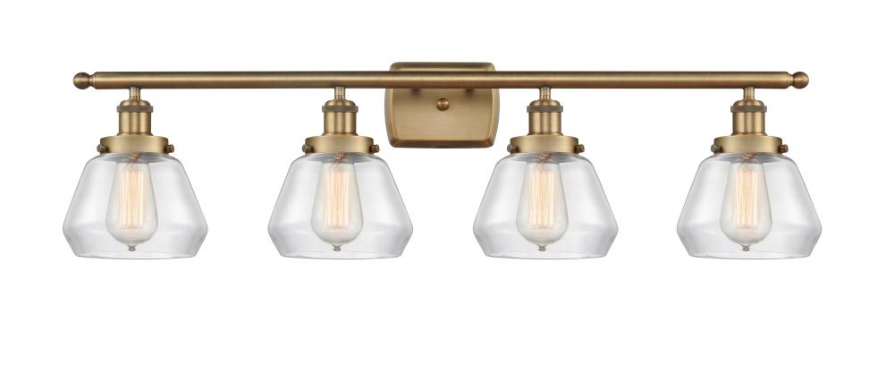 Fulton - 4 Light - 36 inch - Brushed Brass - Bath Vanity Light