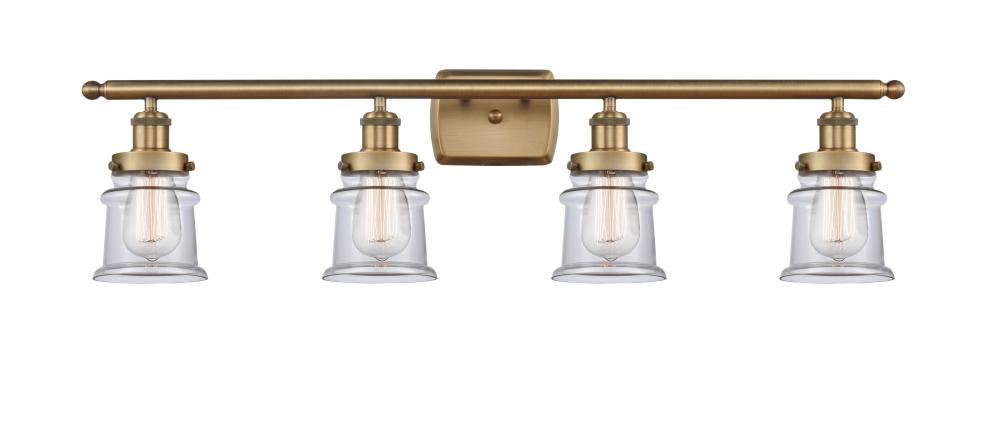 Canton - 4 Light - 36 inch - Brushed Brass - Bath Vanity Light