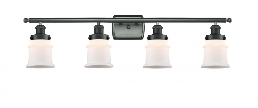 Canton - 4 Light - 36 inch - Matte Black - Bath Vanity Light