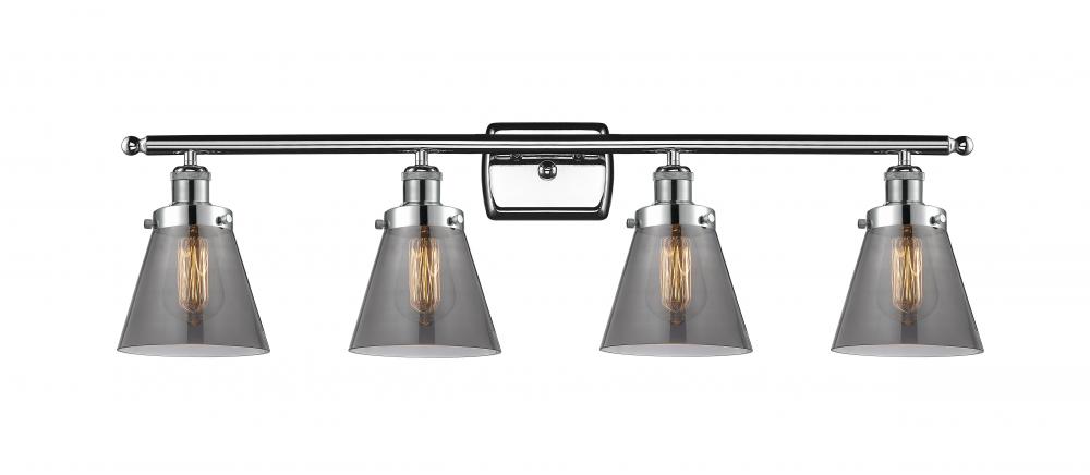 Small Cone 4 Light Bath Vanity Light